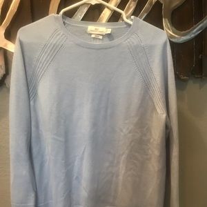Vineyard Vines Blue Crewneck Wool Sweater Women's